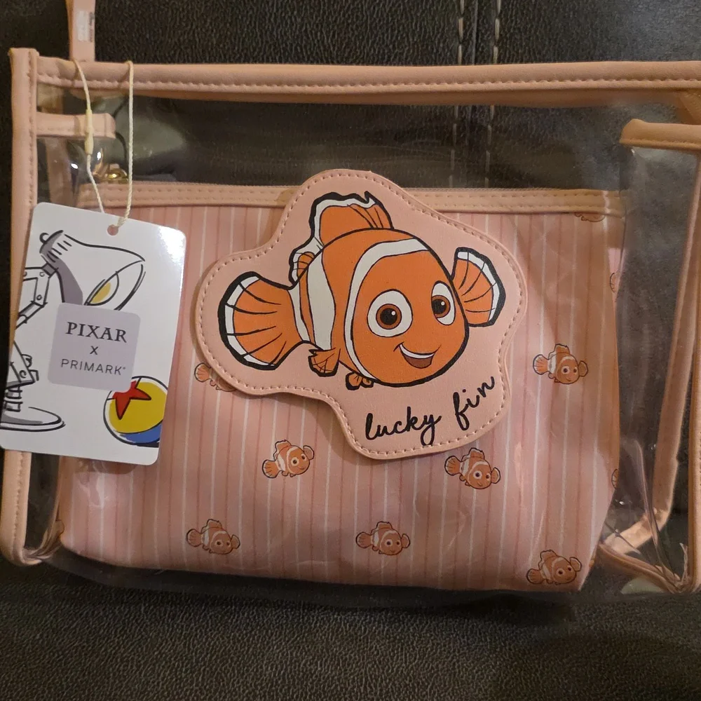 Primark Lucky Fin Fish Bag - Peach and Clear
